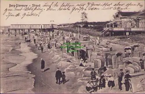 160634 AK Berg-Dievenow - Strand 1924 Dziwnow Pommern