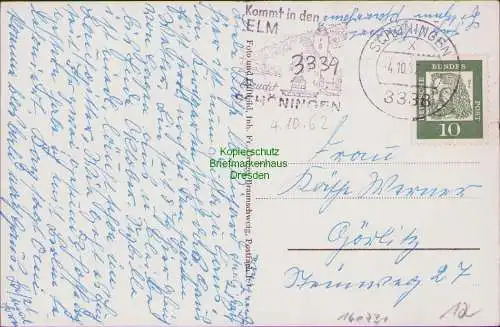160731 AK Eitzum am Elm Geschäftshaus Werner Kraus Kirche Schule 1962