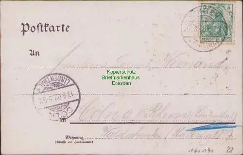 161140 AK Bingen am Rhein Litho Studentika Alemania seis´s Panier 1902