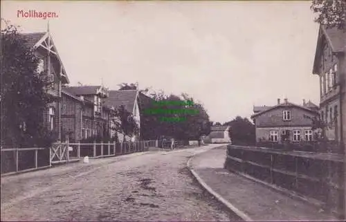 161239 AK  Mollhagen Steinburg Stormarn Schleswig-Holstein um 1910 Dorfstraße