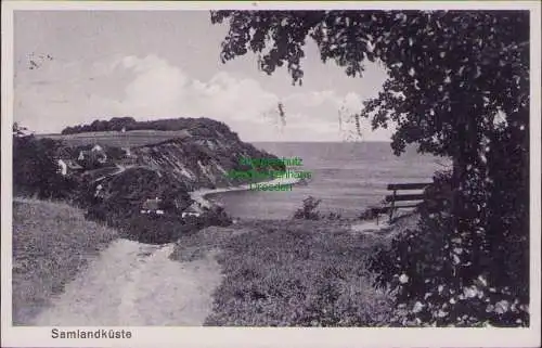 161460 AK Samlandküste Bernsteinküste Ostseebad Rauschen 1936