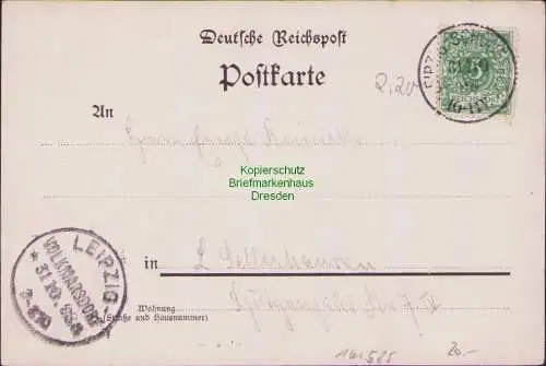 161585 AK Abtnaundorf Leipzig 1898 Gasthof Heiterer Blick