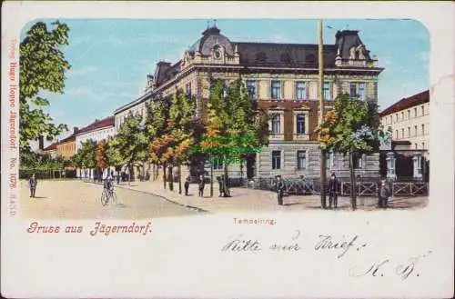 161540 AK Gruss aus Jägerndorf Tempelring Verlag Hugo Hoppe Jägerndorf No. 1078
