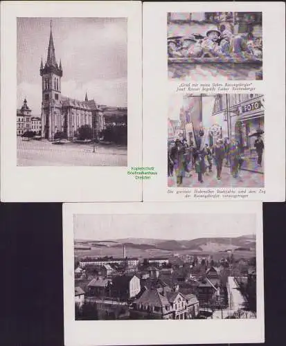 161491 3 AK Grüß mir meine lieben Riesengebirgler Josef Renner begrüßt Father
