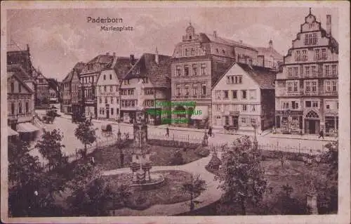 161730 AK Paderborn 1918 Marienplatz