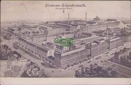 161755 AK Siemens Schuckert Werke Nürnberg Fabrikgelände November 1923