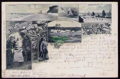 161961 AK Coserow Koserow 1904 Herrenbad Fischerhütten Netztrockenplatz