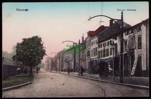 162377 AK Hayingen Hayange Rue du Chateaux 1912