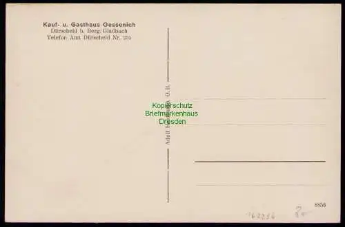 162236 AK Dürscheid b. Berg. Gladbach um 1925 Gasthaus Oessenich Kaufhaus 