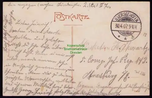 162336 AK Erfurt 1907 Trompeterkorps I. Thür. Feld Artillerie Regts. No. 19 