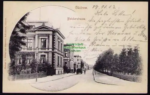 162398 AK Güstrow 1902 Bleicherstrasse