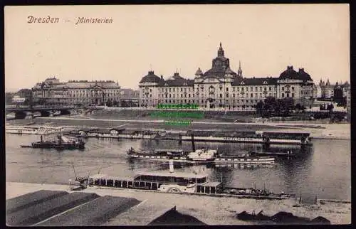 162485 AK Dresden Ministerien Feldpost 1915