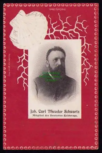 162307 AK Berlin Lübeck 1904 Joh. Carl Theodor Schwartz Mitglied des Reichstags