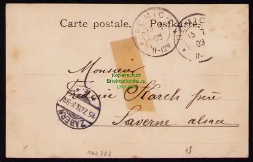162283 AK Remich 1903 Überschwemmte Kirmes im Jahre 1901