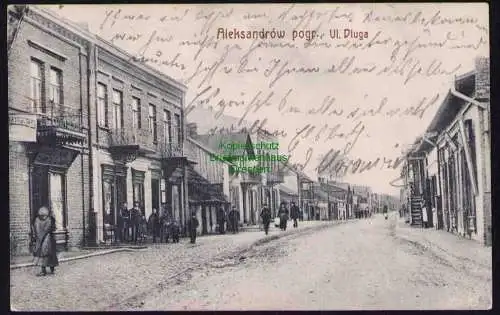 162676 AK Aleksandrow pogr. Ul. Dluga Dtuga 1915