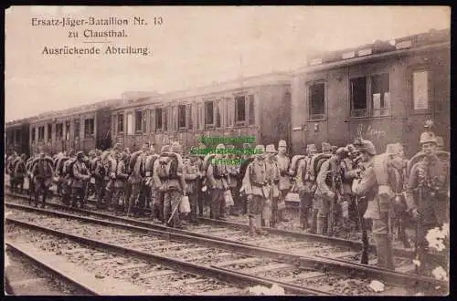 162548 AK 1. Weltkrieg Ersatz Jäger Bataillon Nr. 10 Claustal Soldaten Abteilung