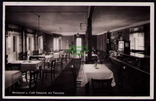 162600 AK Bad Schwarzbach Schlesien Isergebirge 1936 Restaurant Cafe Grenzeck