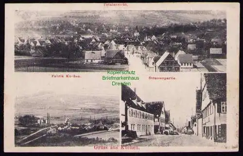162564 AK Kuchen 1907 Totalansicht Fabrik Straßenpartie
