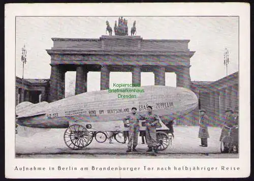 162769 AK Rundreise durch Deutschland Berlin Eschweiler LZ 127 Brandenburger Tor