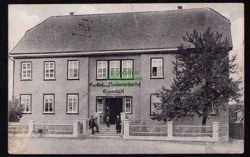 162651 AK Gamstädt 1928 Gasthof zum Weimarischen Hof Landpoststempel Gotha Land