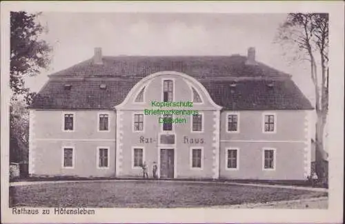 165291 AK Rathaus zu Hötensleben 1929 Verlag von H. Böhme Papierhandlung