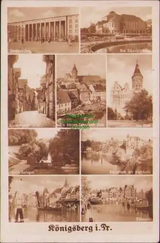 165507 AK Königsberg i.Pr. 1941 Nordbahnhof Am Schauspielhaus Speichergasse