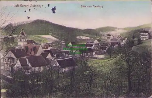 165649 AK Ellrich OT Sülzhayn 1915 Blick vom Sackberg Militärlungenheilanstalt