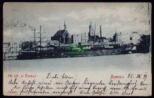 165717 AK Anvers Antwerpen Belgien 1899 Panorama