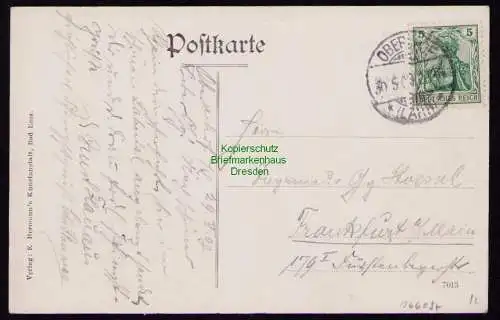 166097 AK Obernhof am Lahn 1909 Panorama Goethepunkt Lahnbrücke 