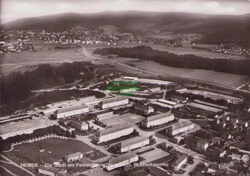 170193 AK Hemer Sauerland Blücherkaserne Luftbild 1970