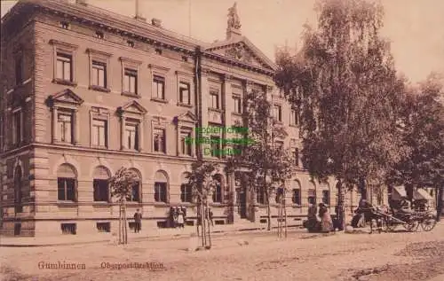 170448 AK Gussew Gumbinnen Ostpreußen um 1915 Oberpostdirektion
