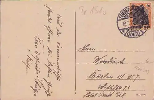 170919 AK Bad Freienwalde Oder 1920 Landhaus