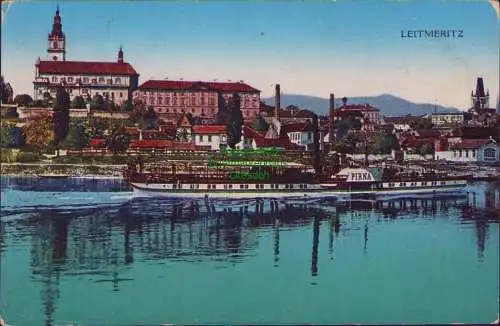 171192 AK Leitmeritz Litomerice 1919 Dampfer Pirna