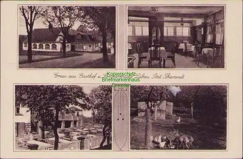 171111 AK Gasthof u. Sommerfrische Lübau Post Tharandt 1933 Landpoststempel