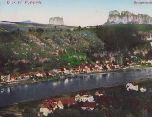 171206 AK Blick auf Postelwitz Schrammsteine um 1920