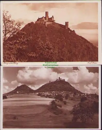 171212 2 AK Karl Streer Burgruine Bösig Bezdez 1927 1931