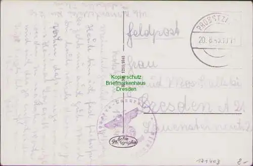 171403 AK HOTEL ITTING Probstzella Thür. 1943 Feldpost