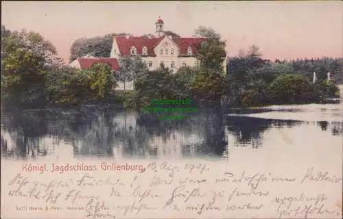 171505 AK Königl. Jagdschloss Grillenburg 1907