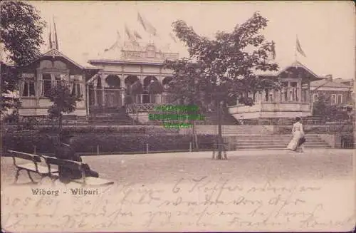171830 AK Wiborg Wiipuri ESPLANAD Pavillon 1907 Wyborg