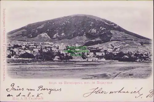 171726 AK Blick auf Pjatigorsk hinter Podkumka Bergius St. Petersburg 1902