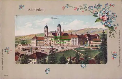 171733 AK Litho Einsiedeln Kloster 1906 Verlagsanstalt Benziger  Einsiedeln