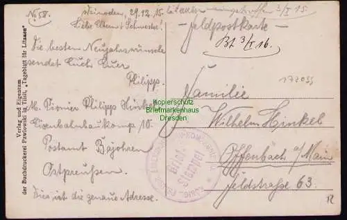 172099 AK Wilna Vilnius Litauen Kathedrahle 1915 Feldpost
