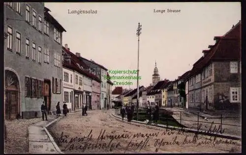 172318 AK  Langensalza 1907 Lange Straße