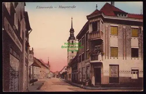 172371 AK  Elsterwerda 1924 Hauptstraße
