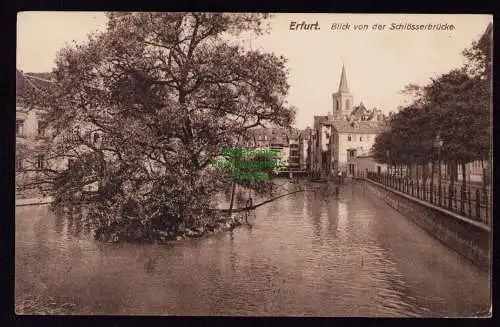 172517 AK  Erfurt 1915 Blick von der Schlösserbrücke