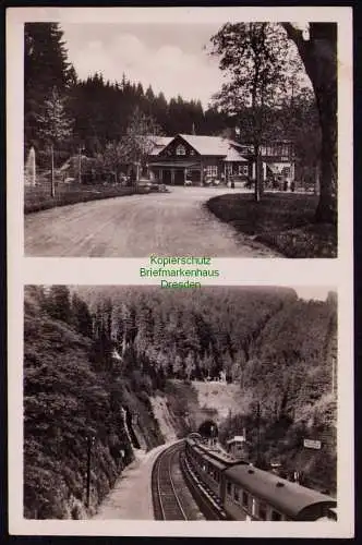 172911 AK Oberhof Obere Schweizerhütte Bahnhof vor Brandleite Tunnel um 1940