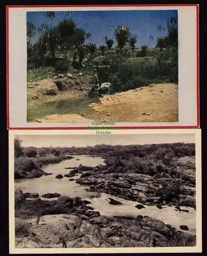 172795 2 AK Deutsch Südwestafrika Flußlandschaft Quelle Grootfontain um 1910