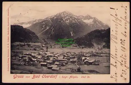 172710 AK Bad Oberdorf Hindelang bayr. Allgäu 1900
