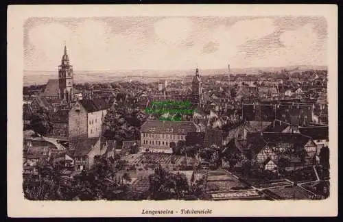 172824 AK Langensalza Totalansicht 1919
