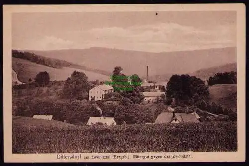 172958 AK Dittersdorf im Zwönitztal Erzgeb. Rittergut